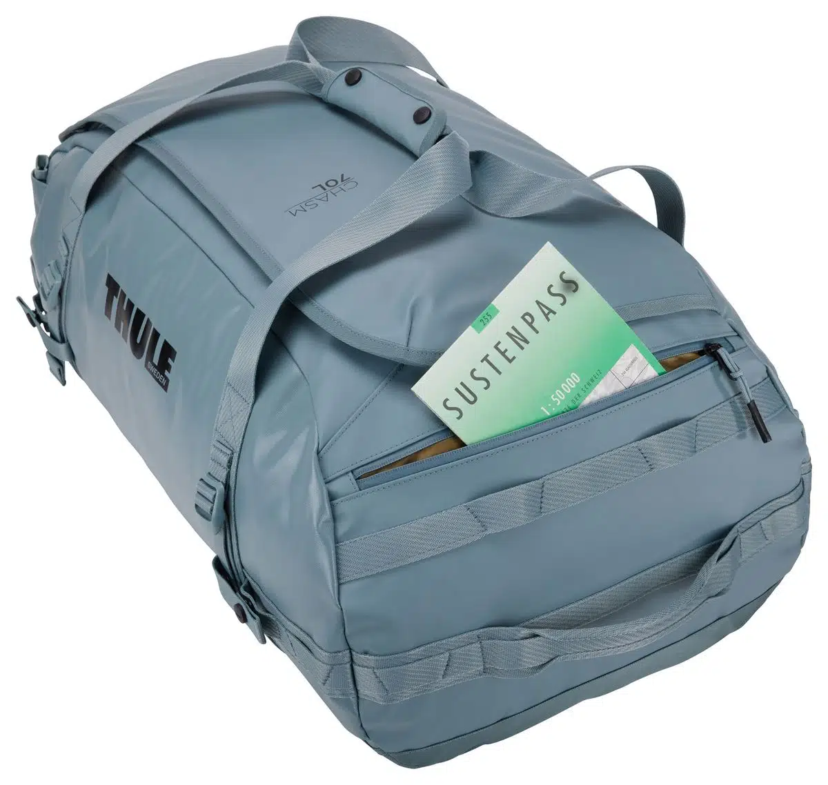 Thule Chasm športová taška 70 l TDSD303 - Pond Gray – Obrázok 12