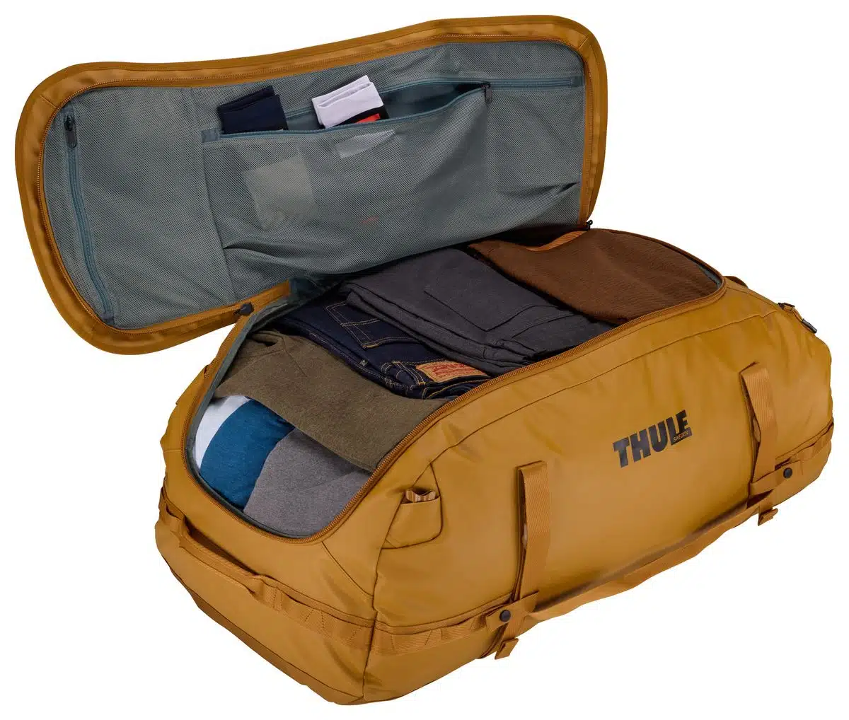 Thule Chasm športová taška 130 l TDSD305 - Golden Brown – Obrázok 8
